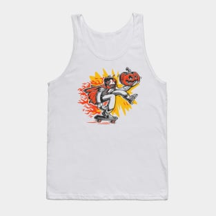 Retro Skateboarding Headless Horseman Tank Top